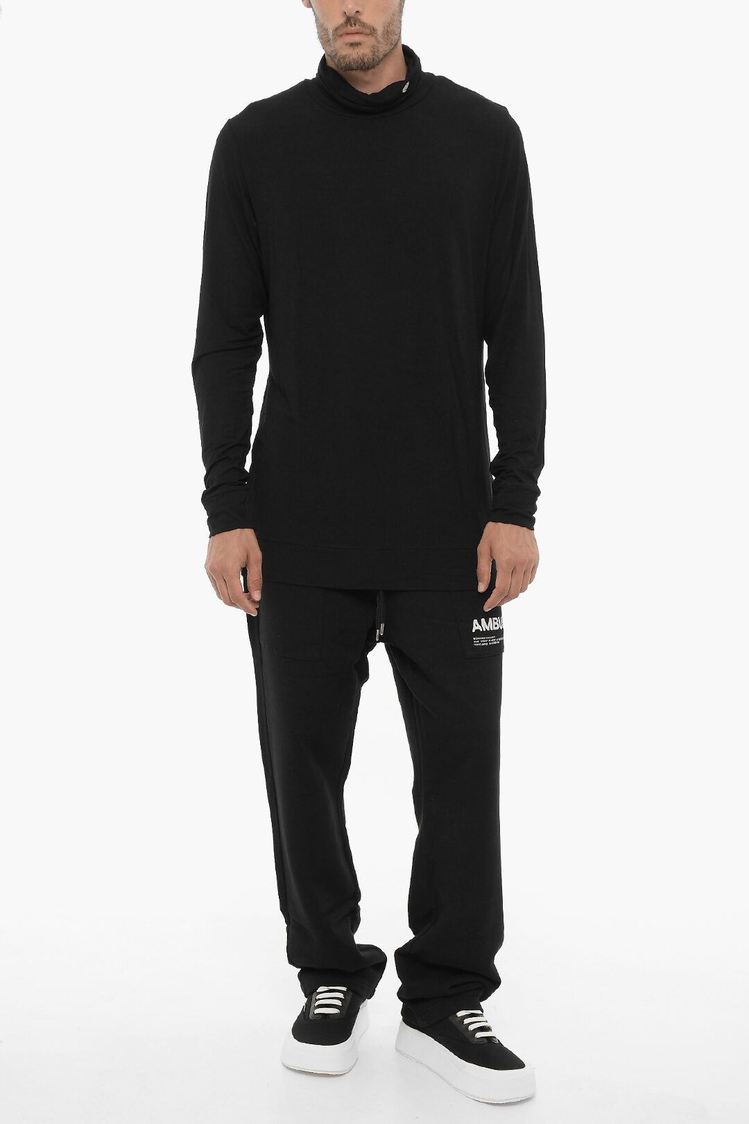 Ambush Design og1mm0925 Lightweight Turtleneck Sweater in Black Size US XS / EU 42 / 0 - 4 Thumbnail