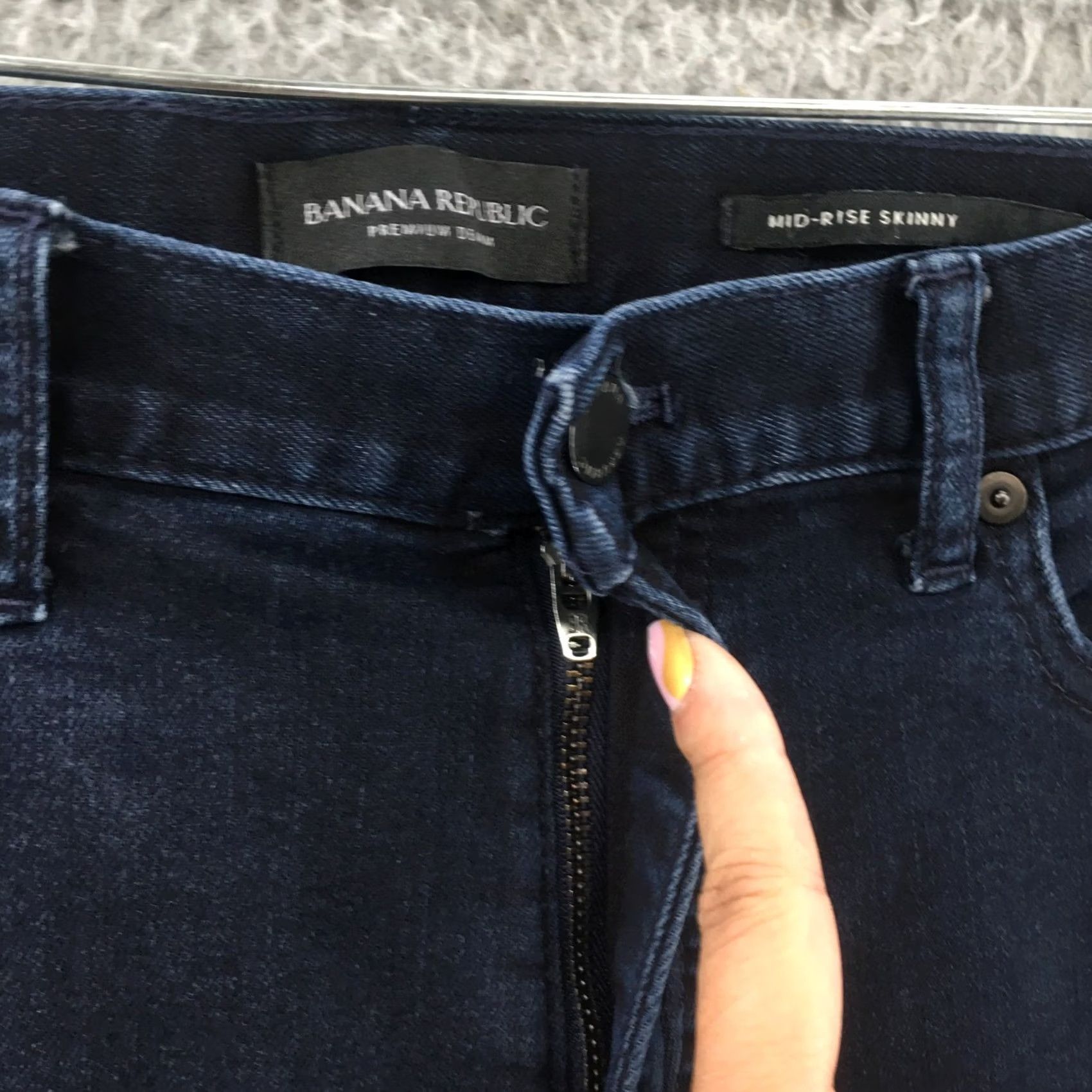 Banana Republic Banana Republic Jeans Womens 32 Regular Skinny Blue Denim Shirt No? Size 24" / US 00 / IT 34 - 4 Thumbnail