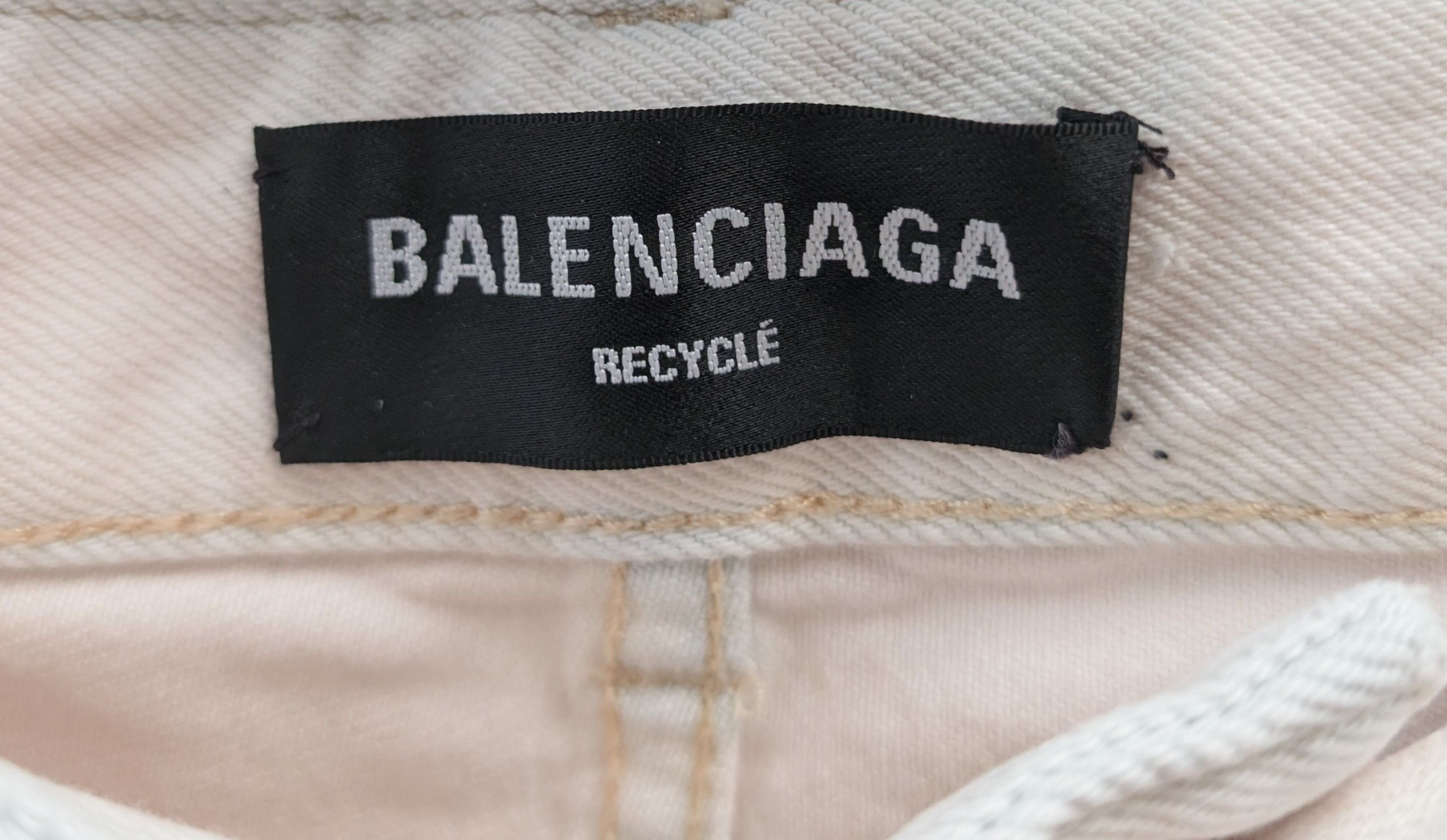 Balenciaga White recycled Balenciaga jeans Size US 33 - 4 Thumbnail