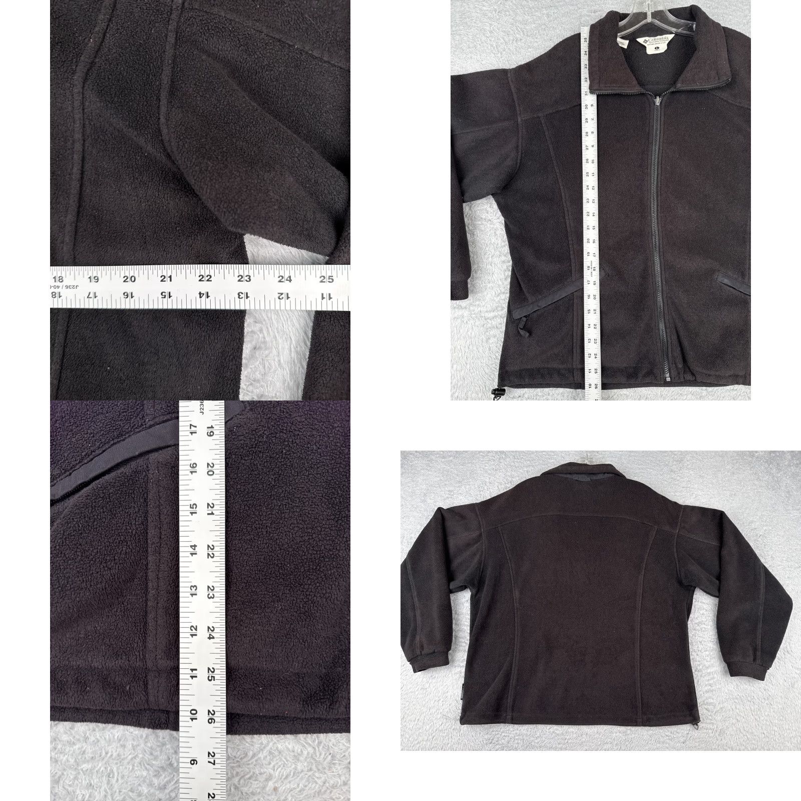 Vintage VINTAGE Columbia Jacket Womens L Black Full Zip Hoodie Fleece Polyester Size L / US 10 / IT 46 - 8 Thumbnail