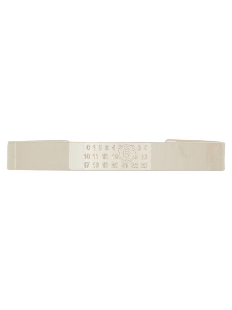 MM6 MM6 NUMERIC SIGNATURE RIGID BRACELET - SILVER (NUMERIC 2) Size ONE SIZE - 1 Thumbnail