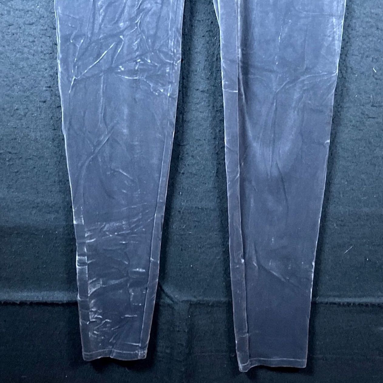 Spanx SPANX Womens Pants Charcoal Pull On High Rise Skinny Velvet Leggings Stretch XL Size 40" / US 18 - 3 Thumbnail