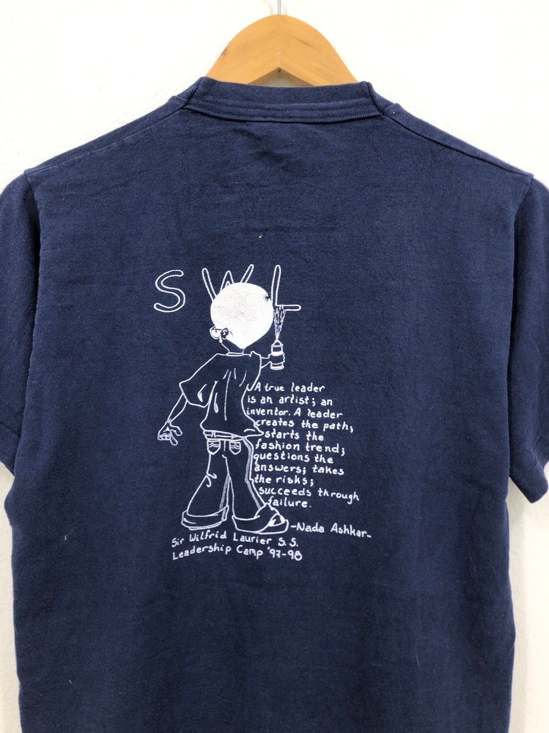 Vintage Vintage 1997's SWL Sir Wilfrid Laurier shirt graffiti wts01 Size US S / EU 44-46 / 1 - 2 Thumbnail
