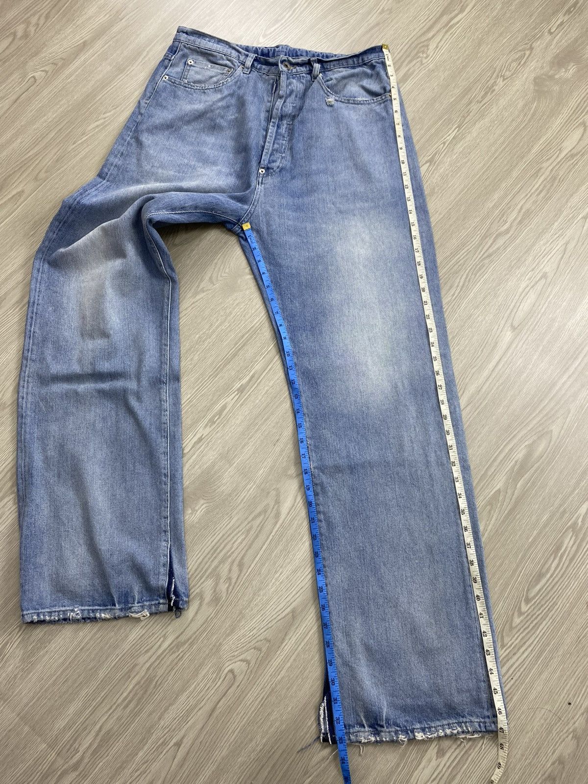Maison Margiela Maison Margiela Paris Distressed Wide Pants Size US 32 / EU 48 - 25 Thumbnail