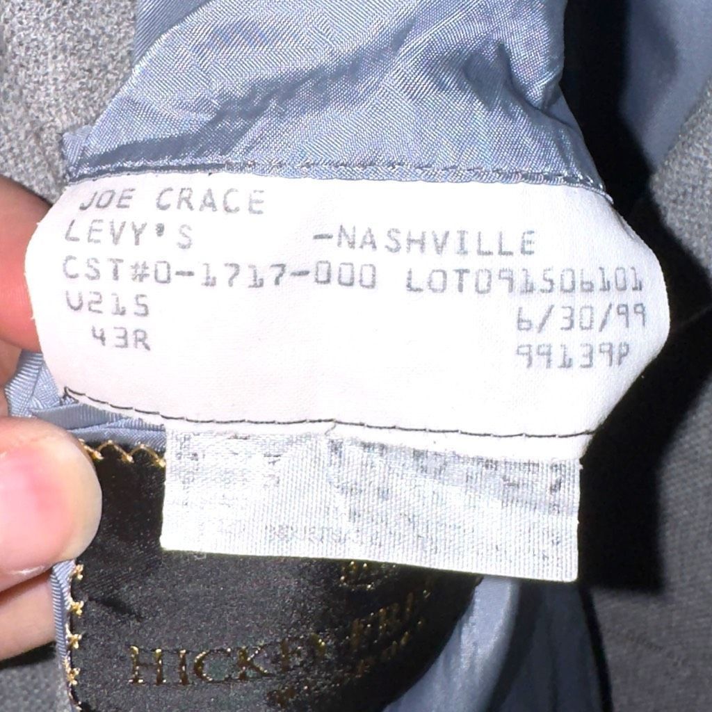 Hickey Freeman Hickey Freeman Bespoke Silver & Gray Blazer Size 43R Size 42R - 4 Thumbnail