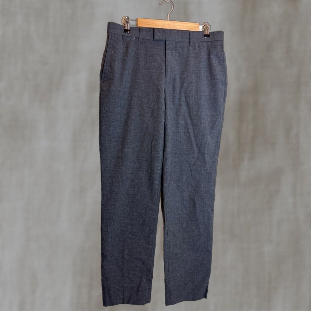 Banana Republic VINTAGE? Not specified. Banana Republic Dress Pants Men 33 33 Wool Charcoal Gray Italian Marzotto Size US 33 - 1 Thumbnail