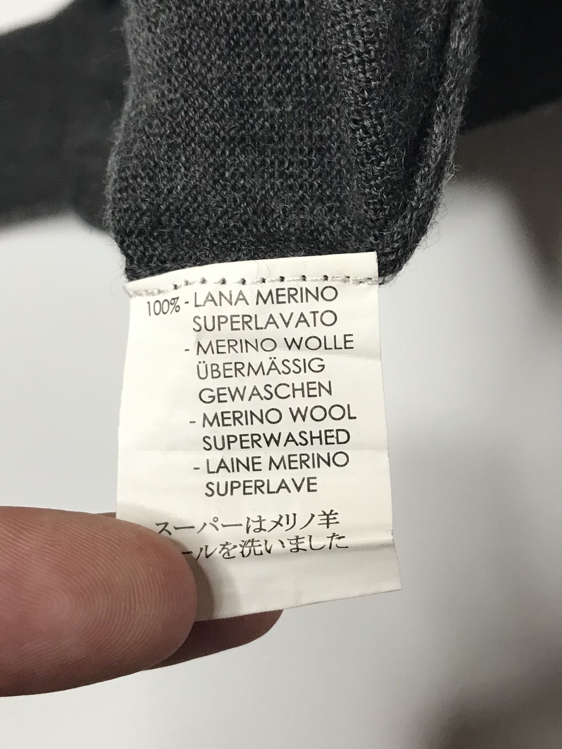 Valentino Valentino Wool 1/4 Zip Jumper Mens Sz L Gray Size US M / EU 48-50 / 2 - 7 Thumbnail