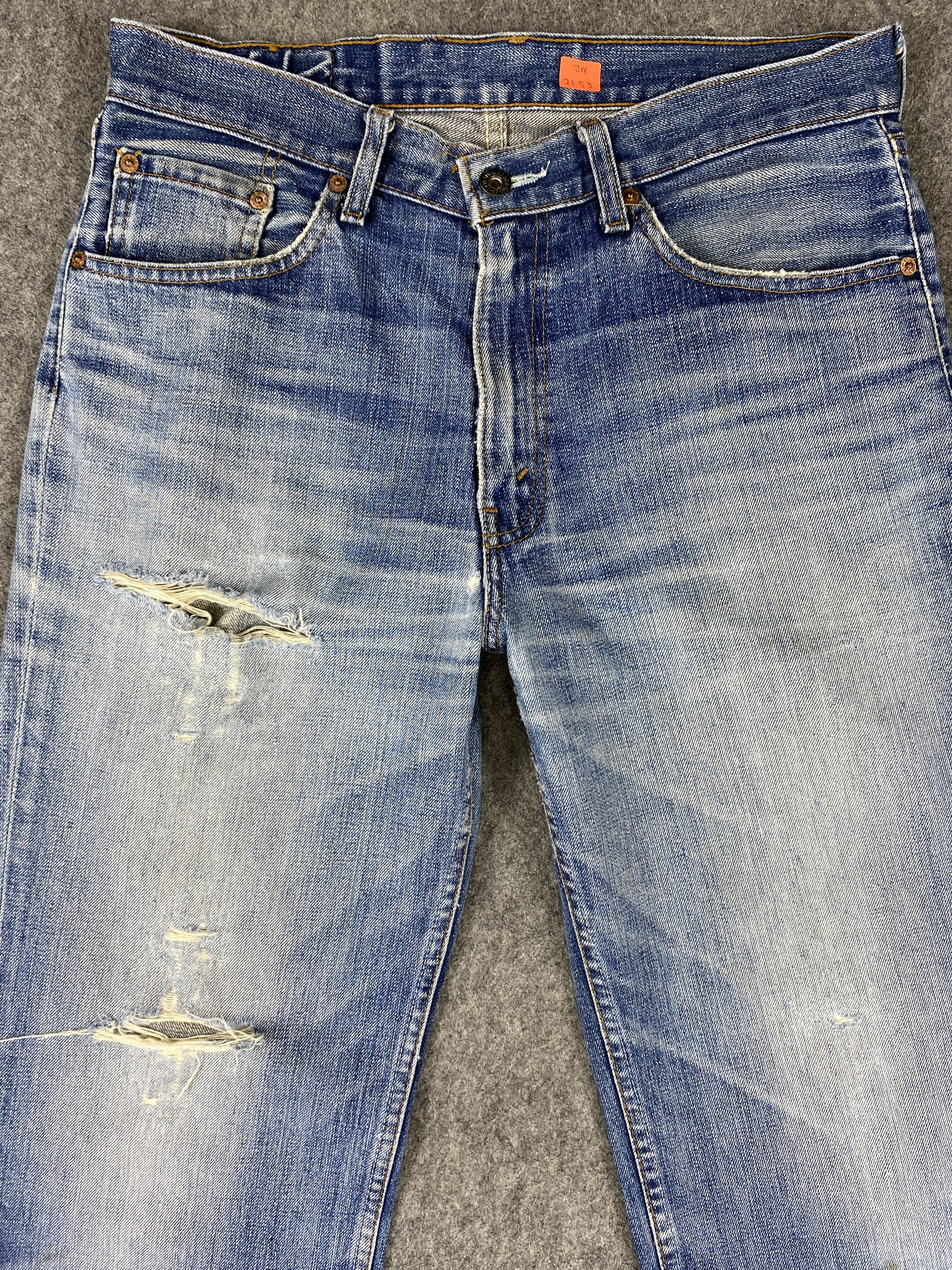 Levi's Distressed Blue Vintage Levi's 502 33x32 Denim -JN2153 Size US 33 - 3 Thumbnail