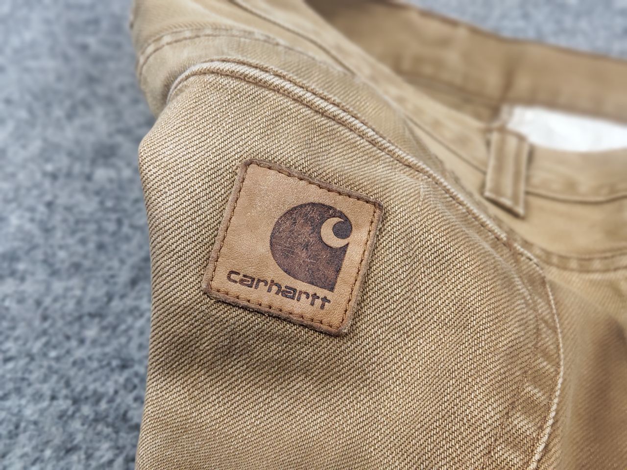 Carhartt Vintage Carhartt buccaneer Pants Brown Faded Denim USA Size US 31 - 9 Thumbnail