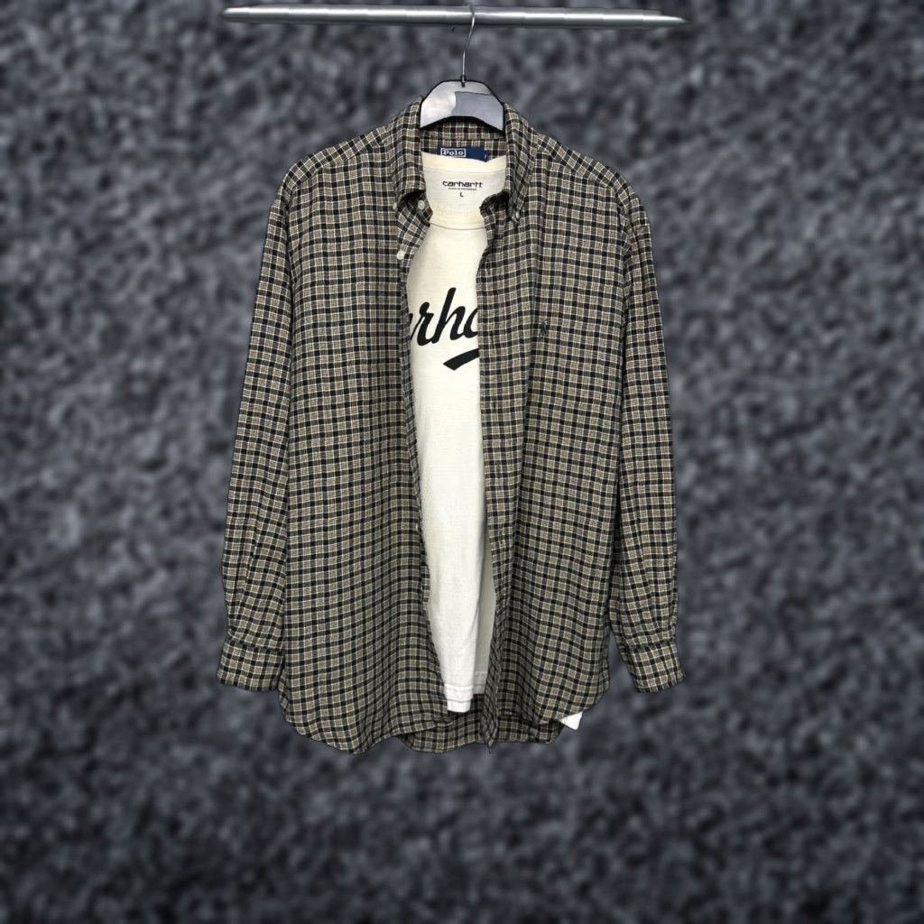 Polo Ralph Lauren Polo Ralph Lauren Vintage Mens Flannel Shirt Size M Size US M / EU 48-50 / 2 - 1 Thumbnail