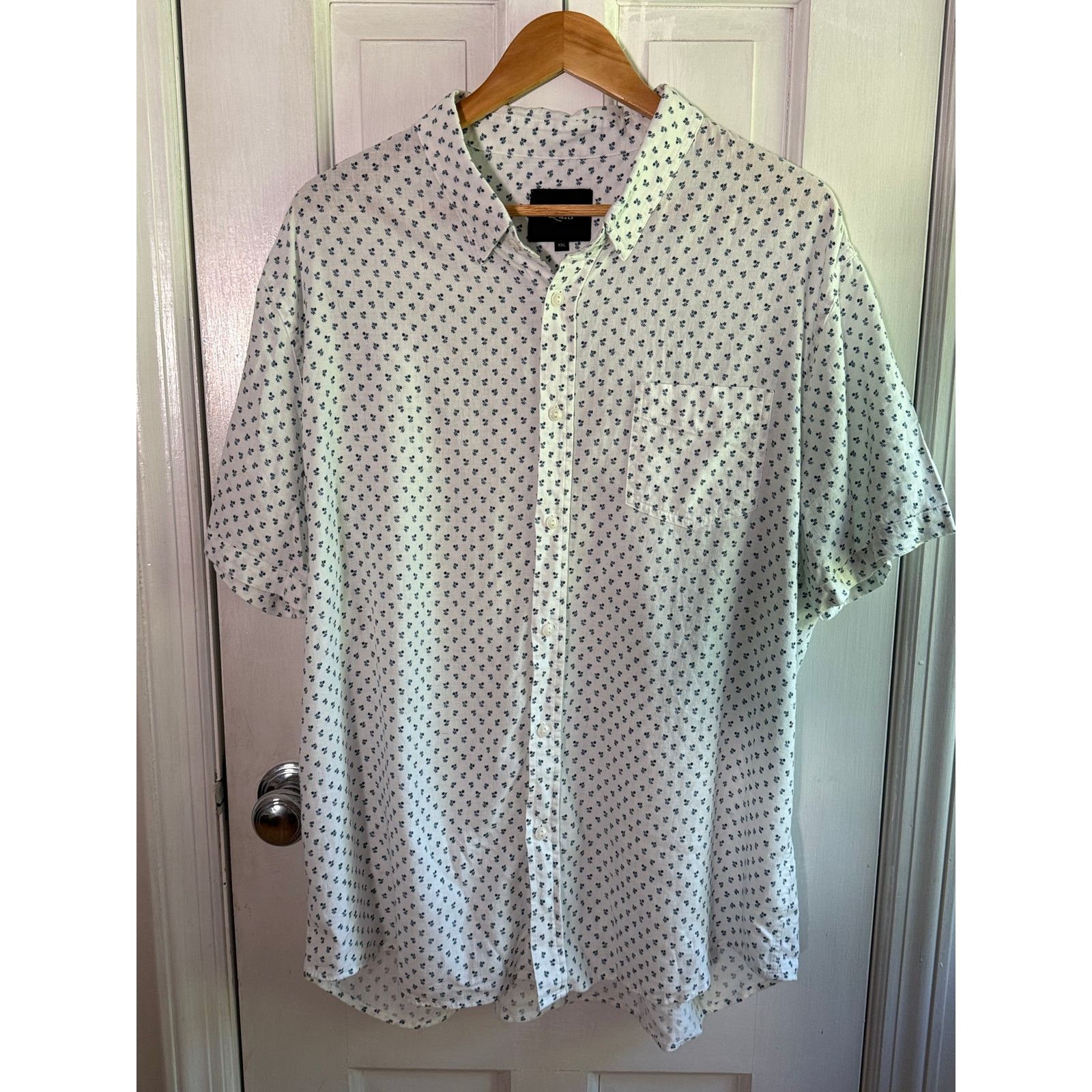 Rails Rails Men's XXL Carson Floral Short Sleeve Linen Blend Shirt Size US XXL / EU 58 / 5 - 1 Thumbnail