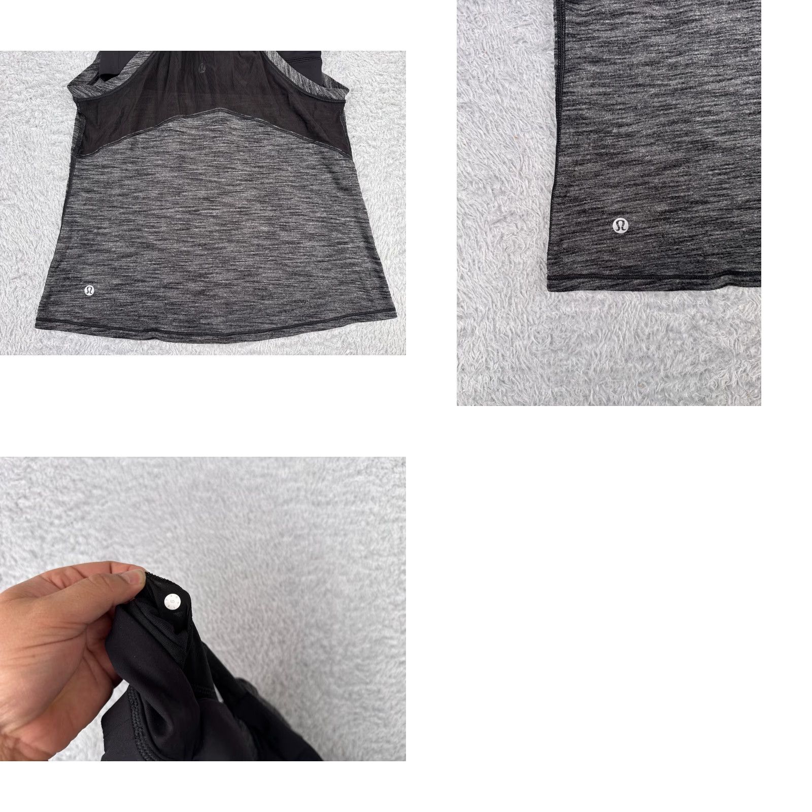 Lululemon Lululemon Shirt Women 6 Gray Heather Work The Circuit Tank Top Bult In Bra Size M / US 6-8 / IT 42-44 - 9 Thumbnail