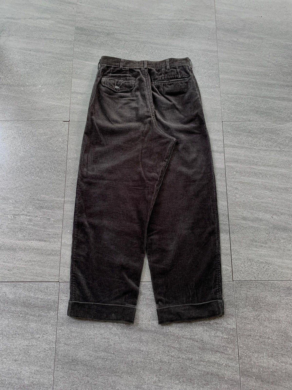 Comme des Garcons Homme FREE TAX! 90s Faded Baggy Corduroy Trousers Size US 29 - 6 Thumbnail