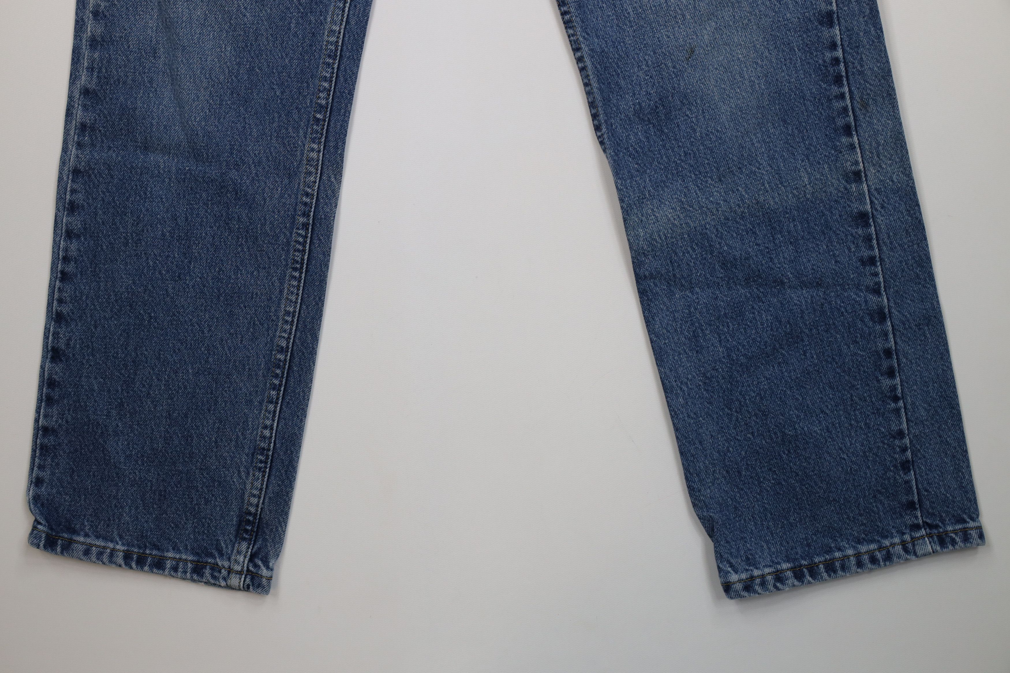 Lee Vintage Y2K Lee Straight Leg Denim Jeans Blue Cotton Size US 33 - 4 Thumbnail