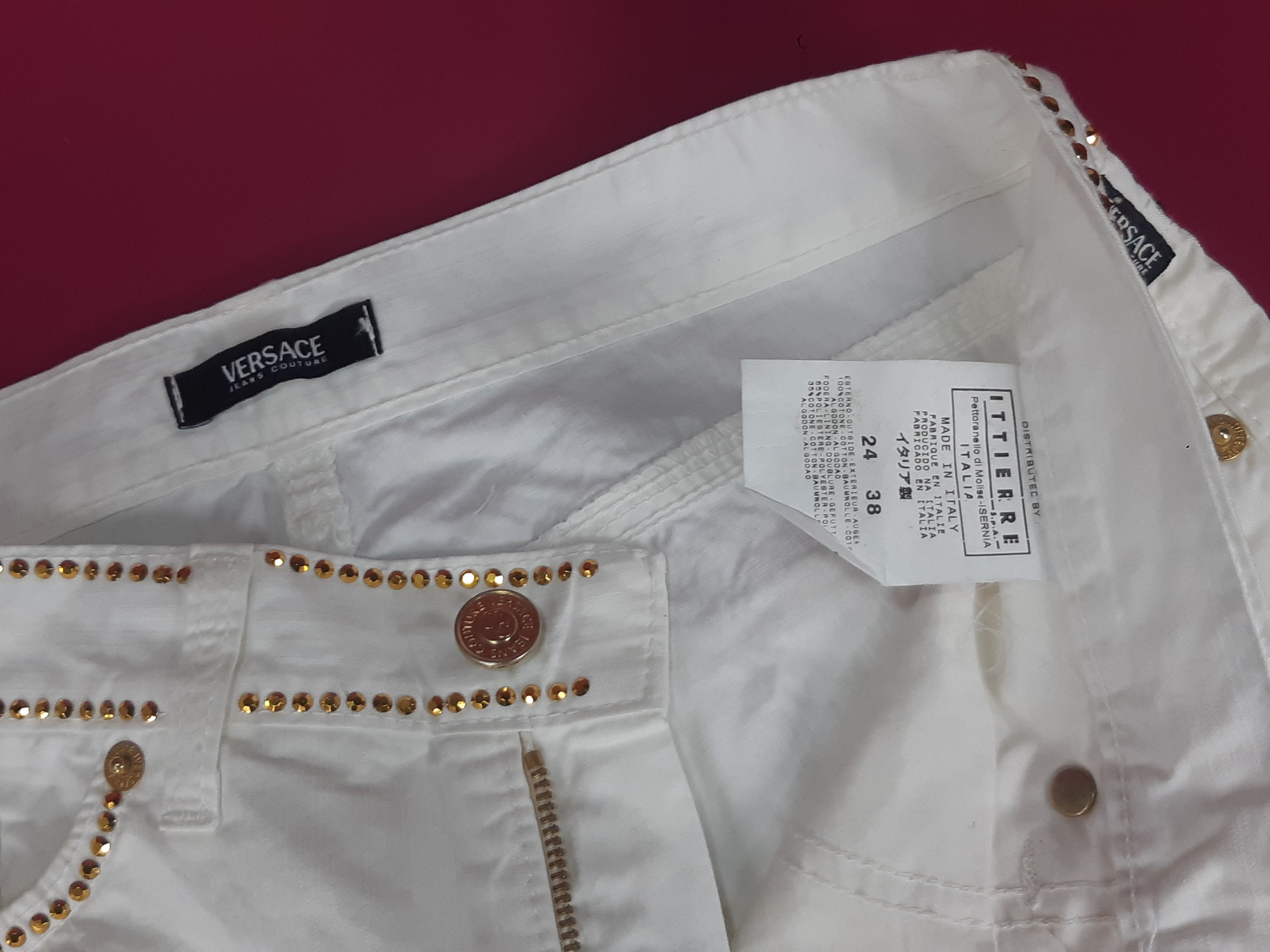 Versace Jeans Couture Vintage VERSACE Jeans Couture Italy Jeans size 24/38 NEW Size 24" / US 00 / IT 34 - 7 Thumbnail