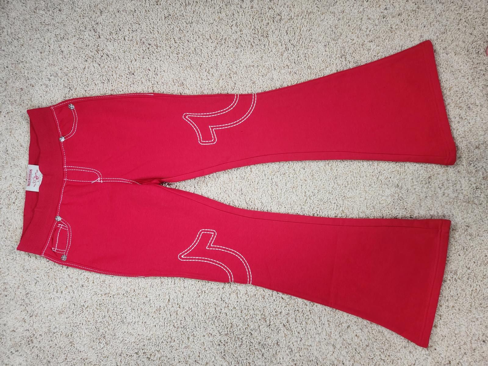 True Religion NEW True Religion Pull-On Flare Jeans Red Anniversary Small Size 28" / US 6 / IT 42 - 3 Thumbnail
