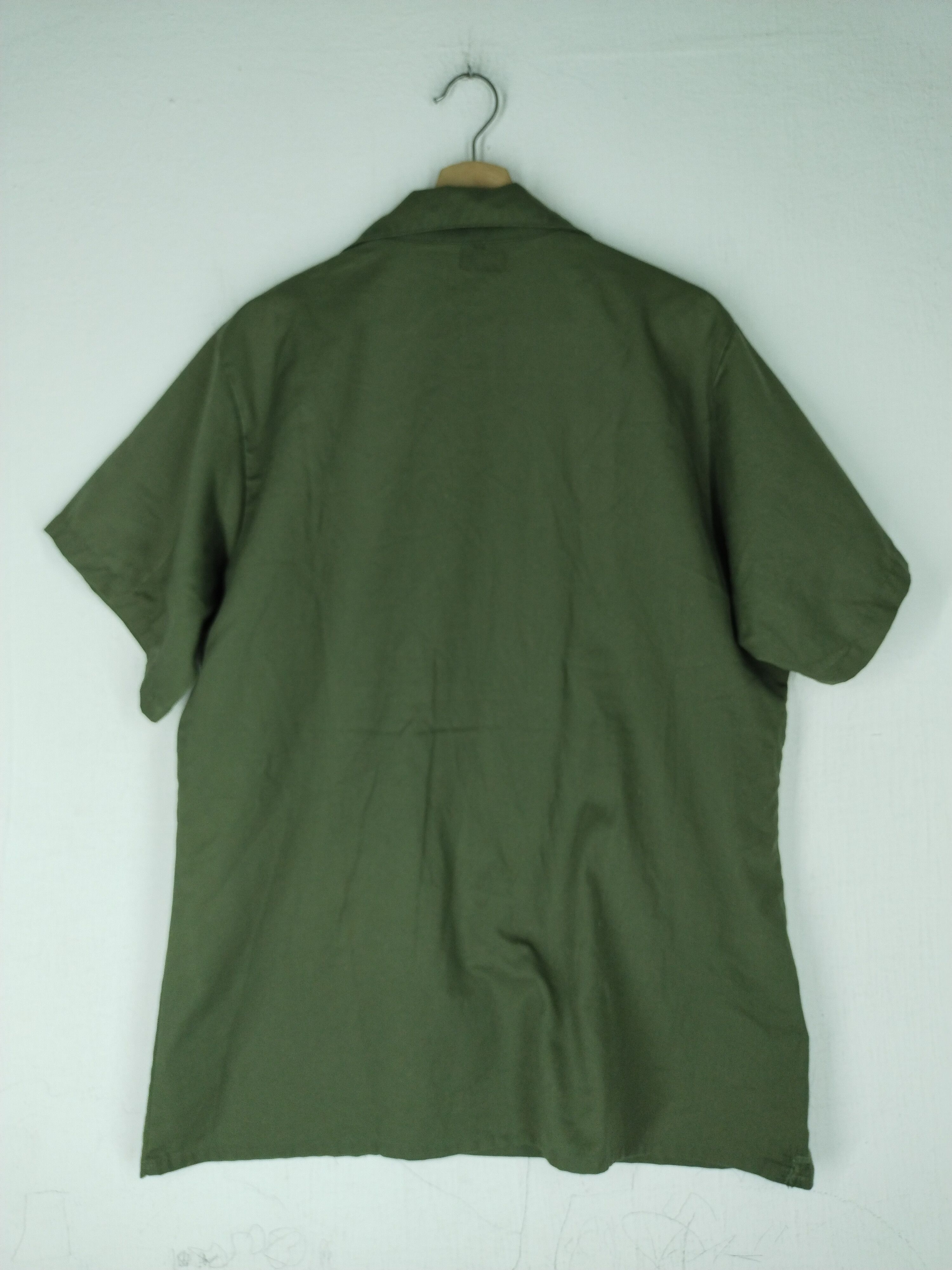 Buzz Rickson's 50's OG 507 Vintage Seabees US Army Green Shirt Tee Size US M / EU 48-50 / 2 - 7 Thumbnail