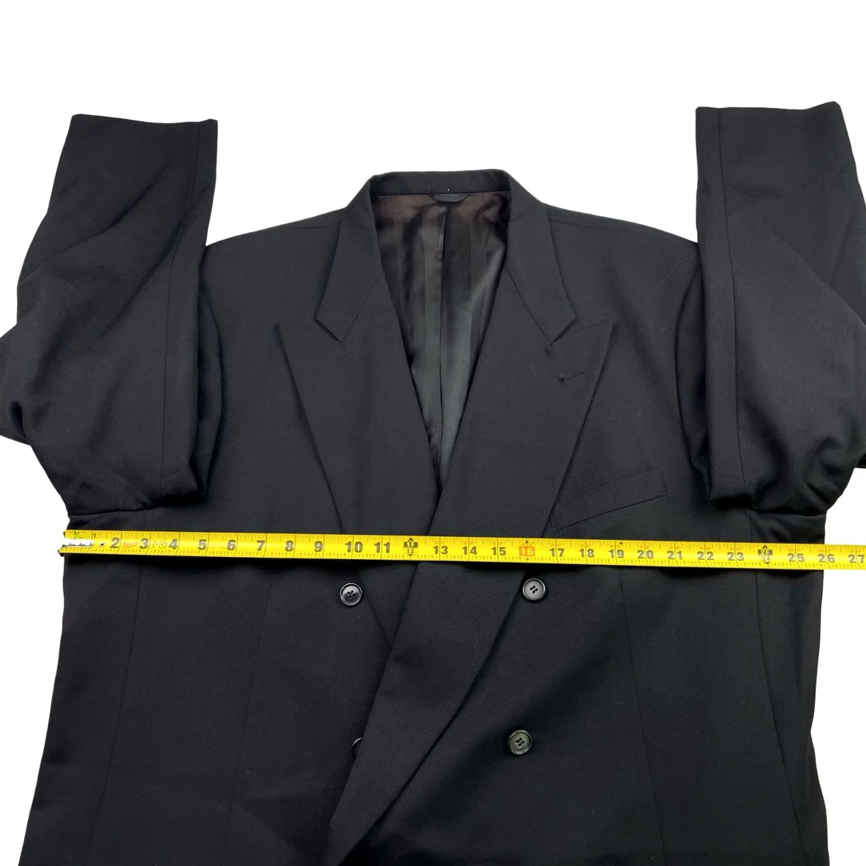 Pierre Cardin Pierre Cardin Black Tuxedo Jacket Men’s Double Breasted 50XL Size 50R - 6 Thumbnail