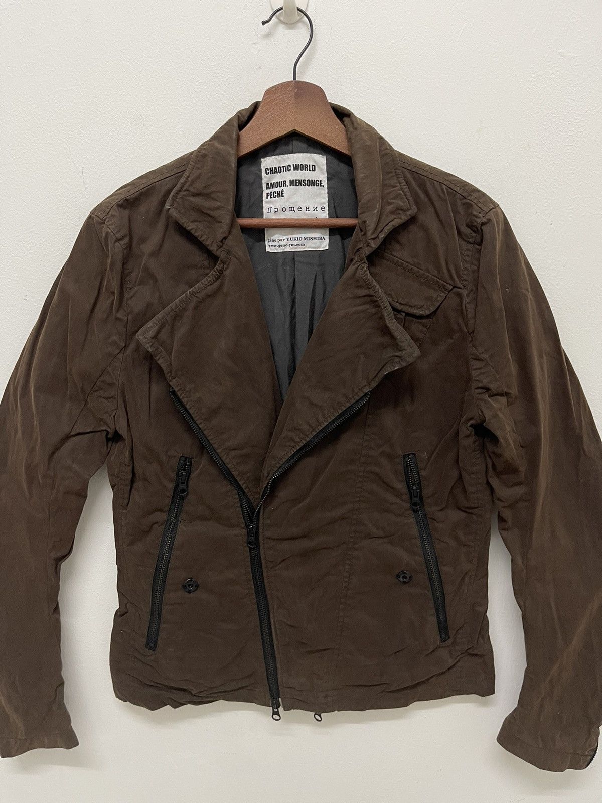 Gene Par Yukio Mishiba RARE DESIGN MOLE SKIN JACKET VERITA E LIBERTA YUKIO MISHIBA Size US M / EU 48-50 / 2 - 2 Thumbnail