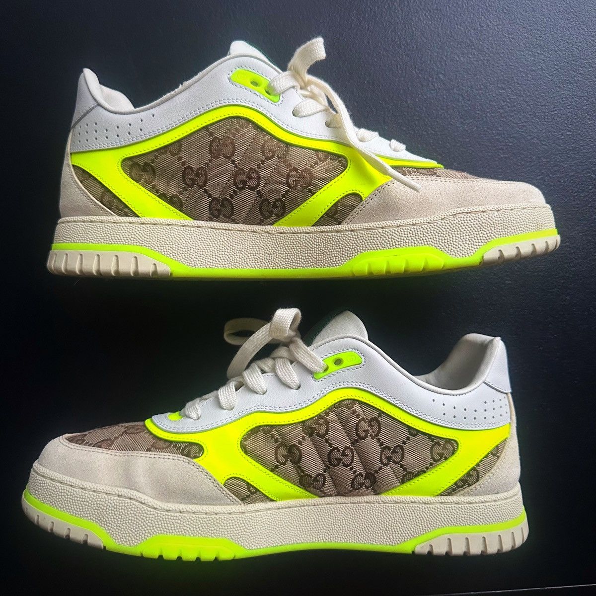 Gucci Gucci Re-Web Monogram Sneakers Size US 10 / EU 43 - 3 Thumbnail