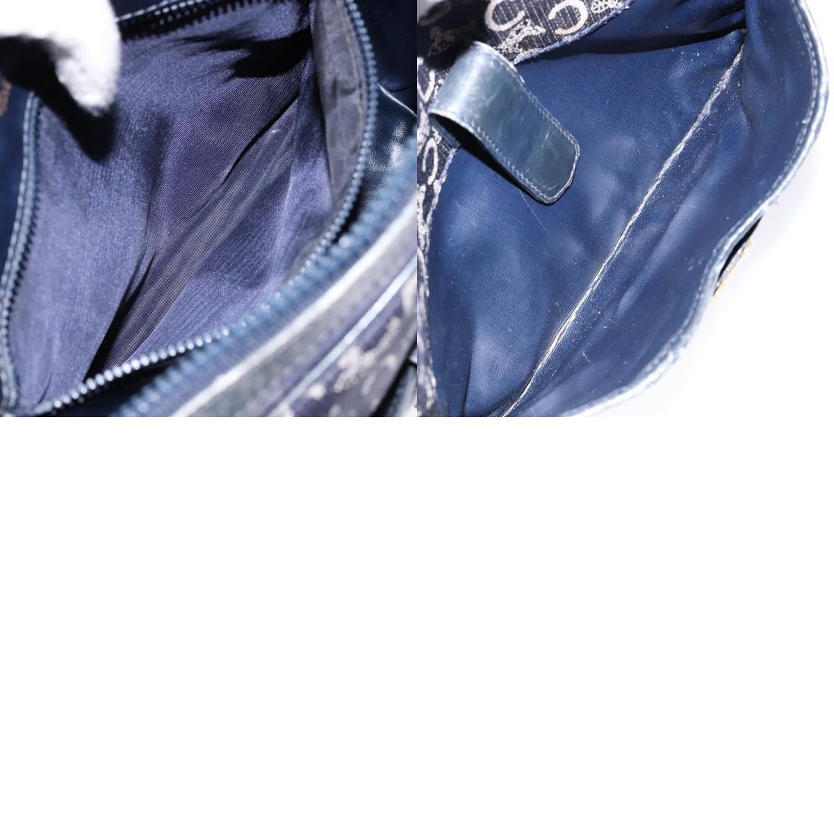 Celine CELINE C Sulky Shoulder Bag Canvas Navy Size ONE SIZE - 13 Thumbnail