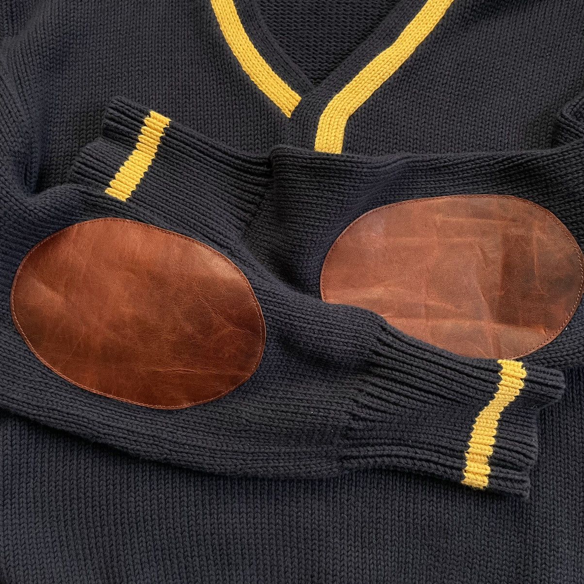 Polo Ralph Lauren Vintage Ralph Lauren Polo Cotton Navy Blue Sweater Elbow Size US L / EU 52-54 / 3 - 5 Thumbnail
