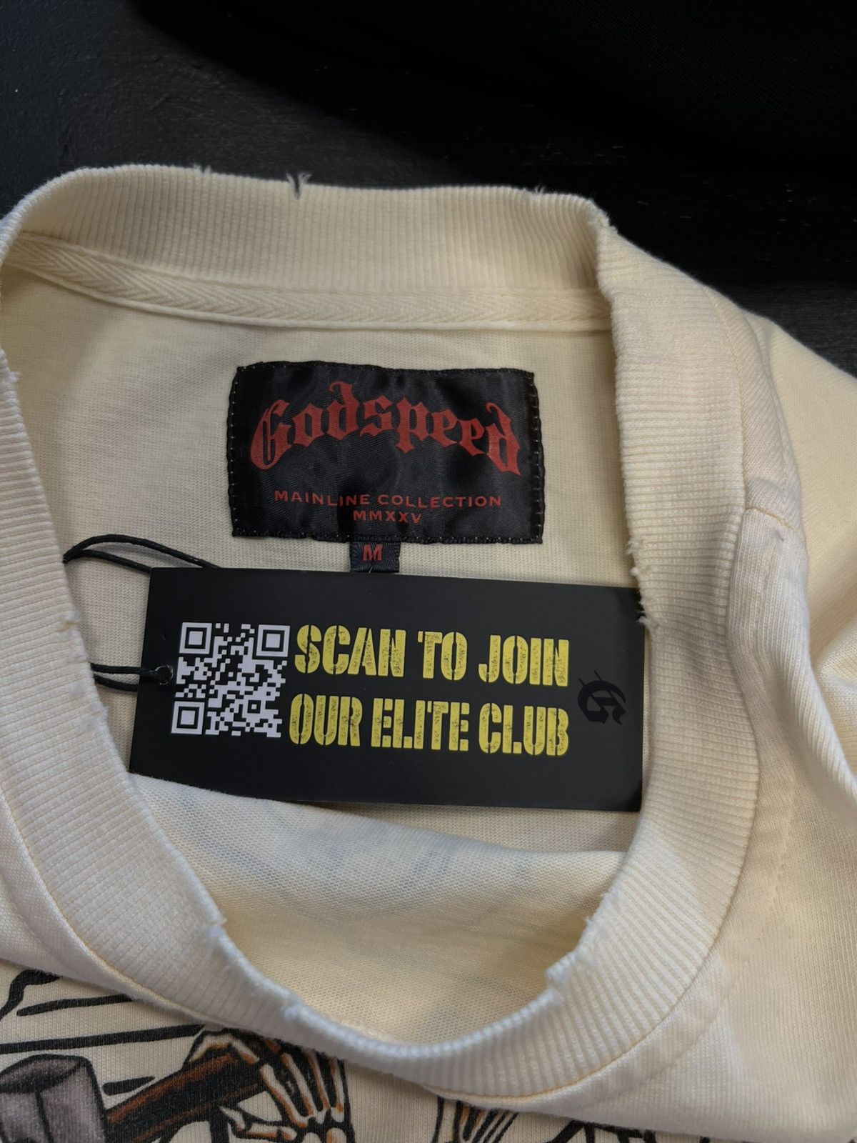 Godspeed Godspeed “etched in glory” creme t-shirt Size US M / EU 48-50 / 2 - 2 Thumbnail