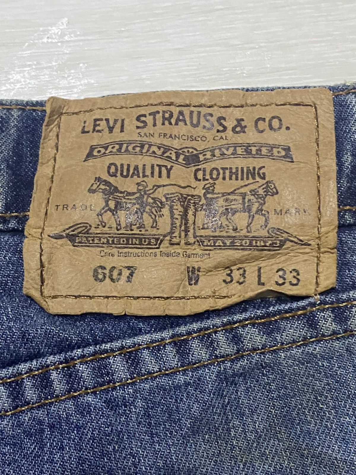 Levi's Vintage Levis 607 Orange Tab Jeans Size US 32 / EU 48 - 11 Thumbnail