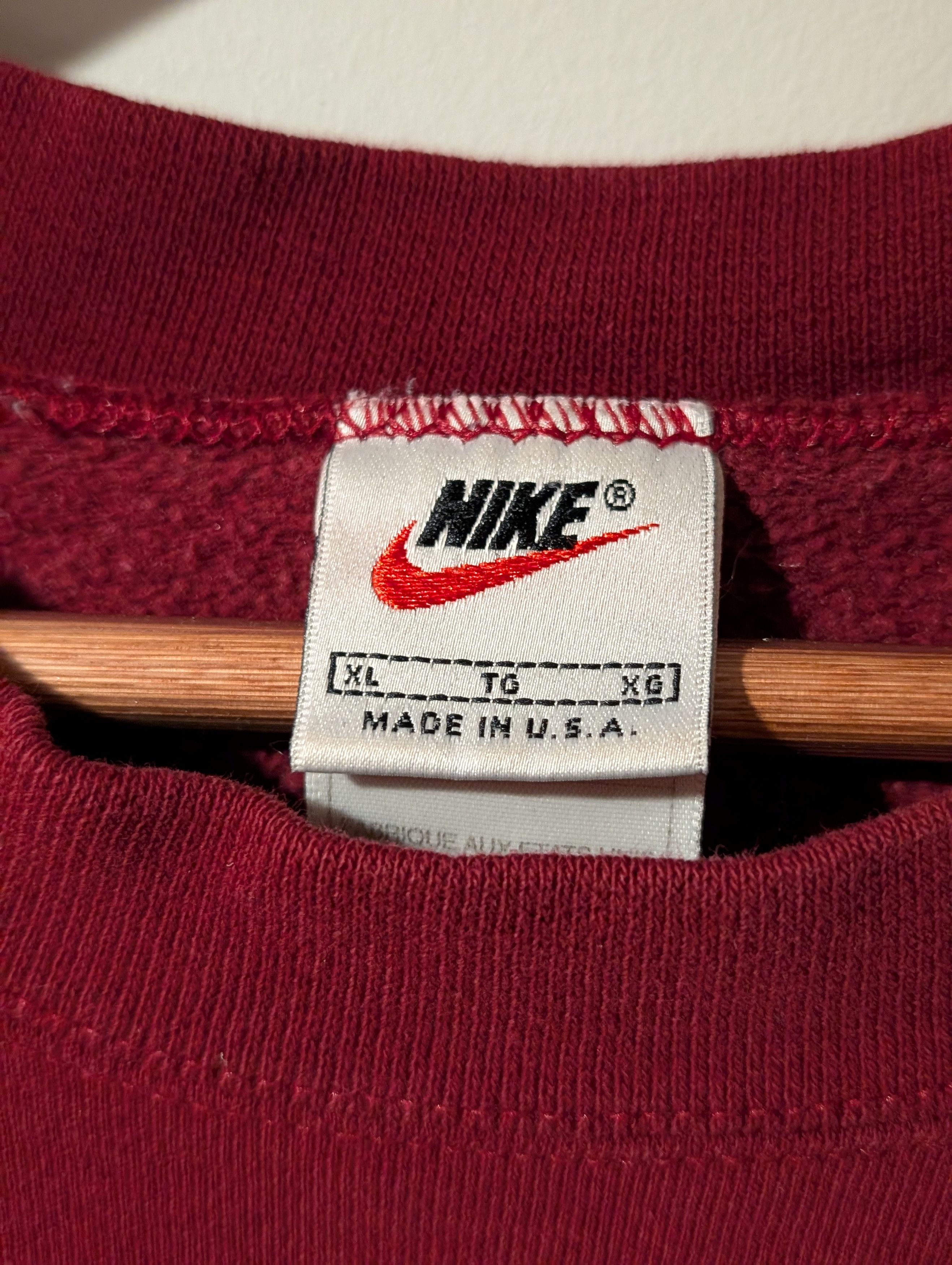 Nike Vintage 90s Nike Mini Swoosh Essential Blank Sweatshirt Size US XL / EU 56 / 4 - 3 Thumbnail