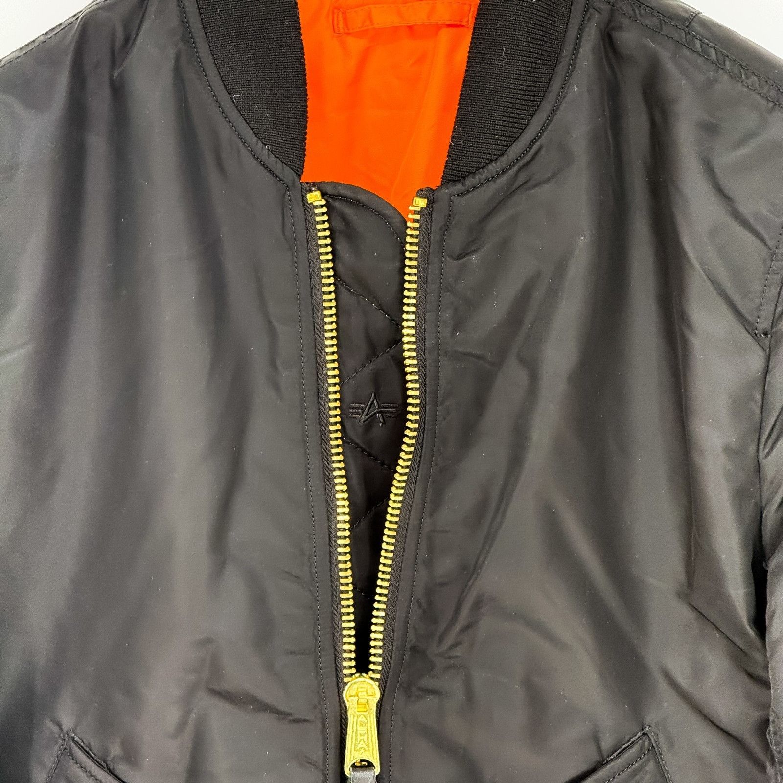 Alpha Industries Alpha Industries MA1 Bomber Jacket Black Slim Fit Nylon Flig Size US XS / EU 42 / 0 - 4 Thumbnail