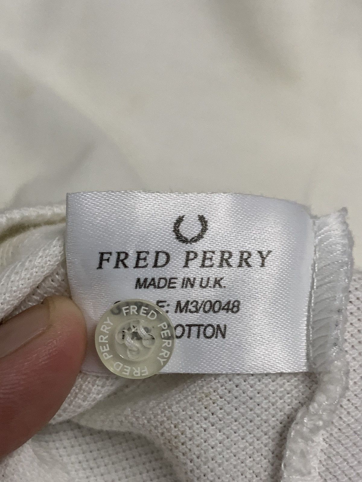 Fred Perry × Vintage Vintage Fred Perry Made England White Polo Size US XS / EU 42 / 0 - 14 Thumbnail
