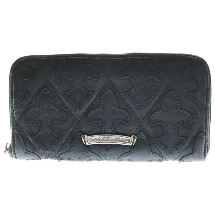 Chrome Hearts Fleur leather patch wallet