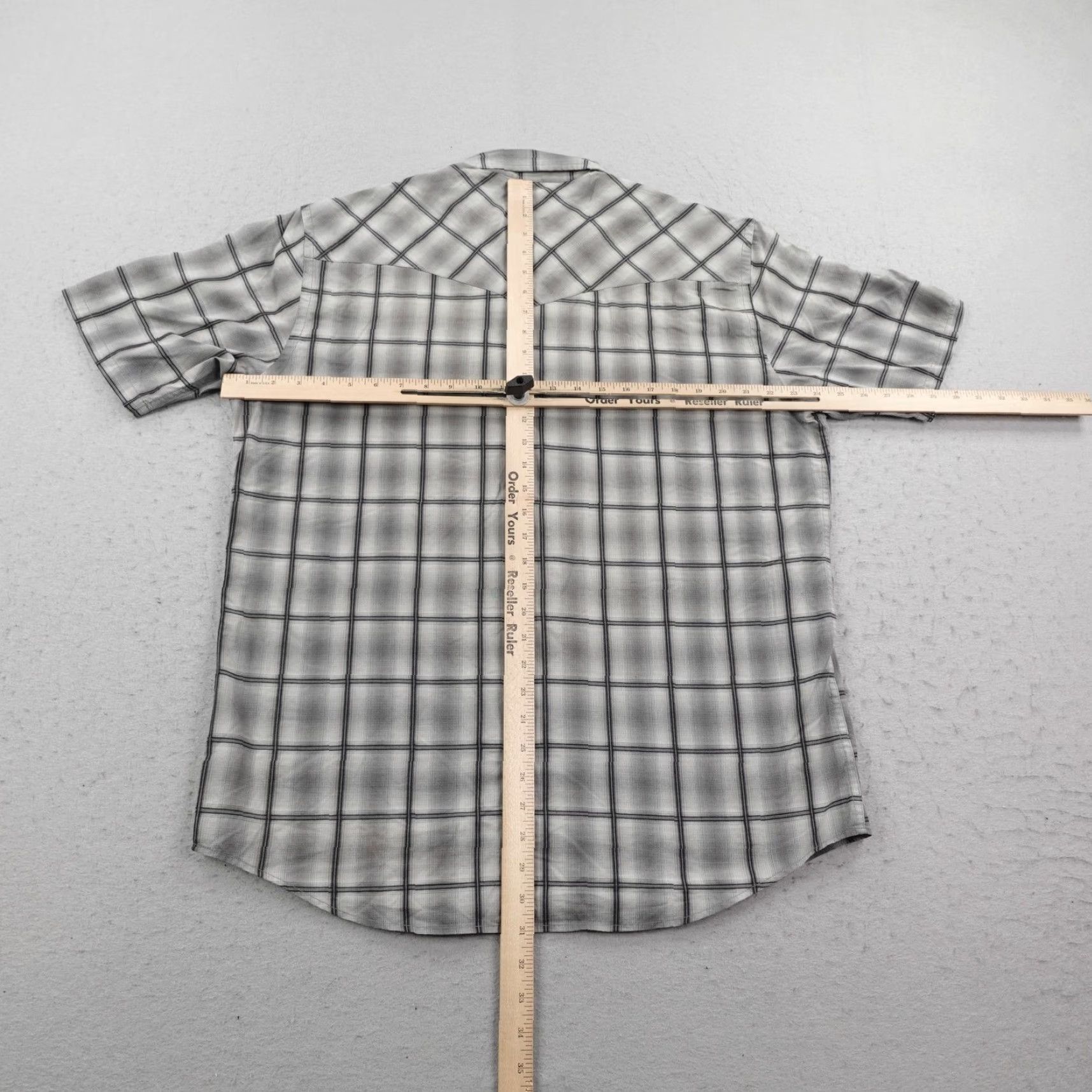 Pendleton Pendleton Shirt Mens Large Gray Plaid Western Pearl Snap Short Sleeve Frontier Size US L / EU 52-54 / 3 - 5 Thumbnail