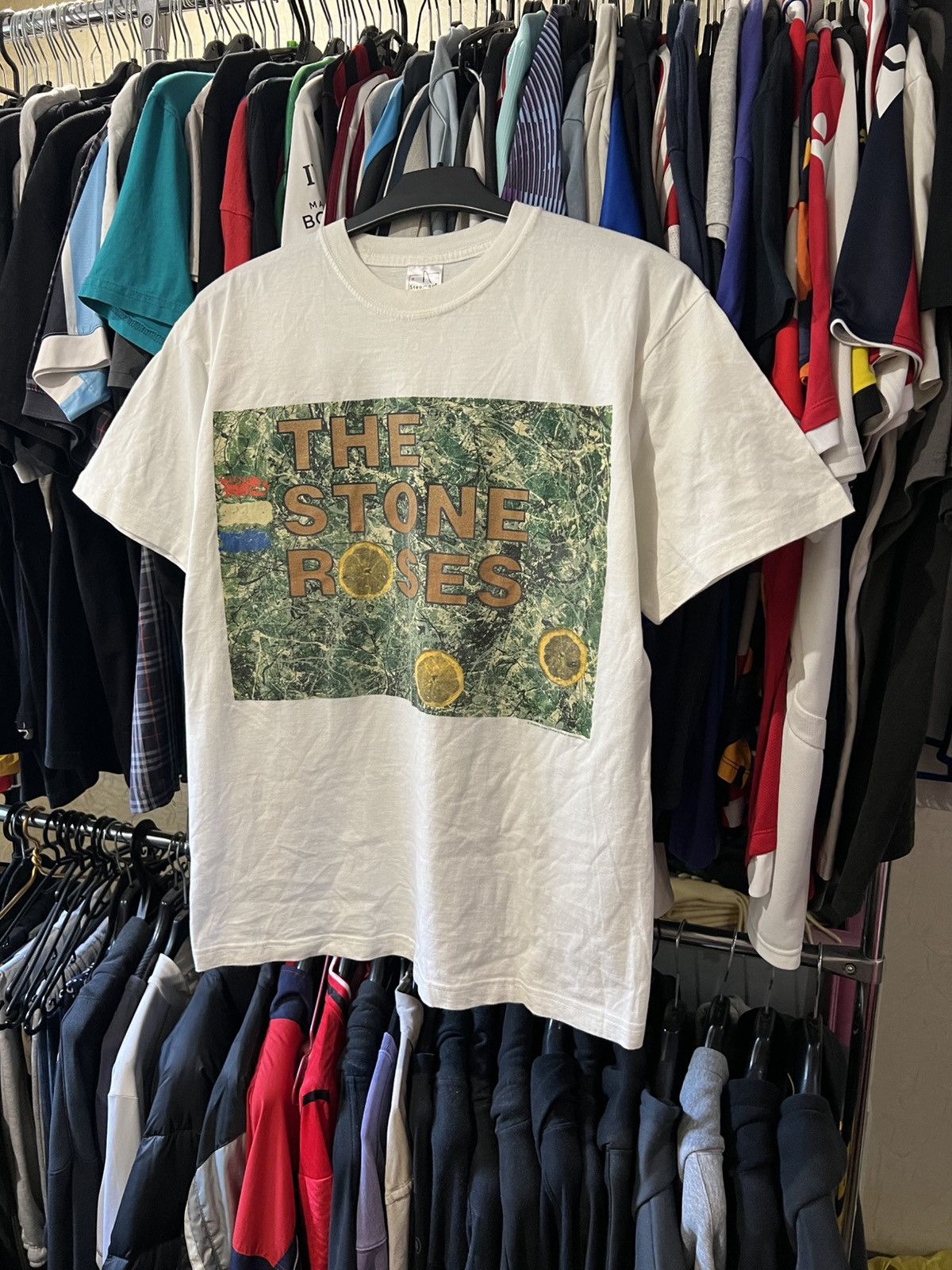 Band Tees VINTAGE 90S THE STONE ROSES BAND BRIT POP TOUR T-SHIRT SZ M Size US M / EU 48-50 / 2 - 4 Thumbnail