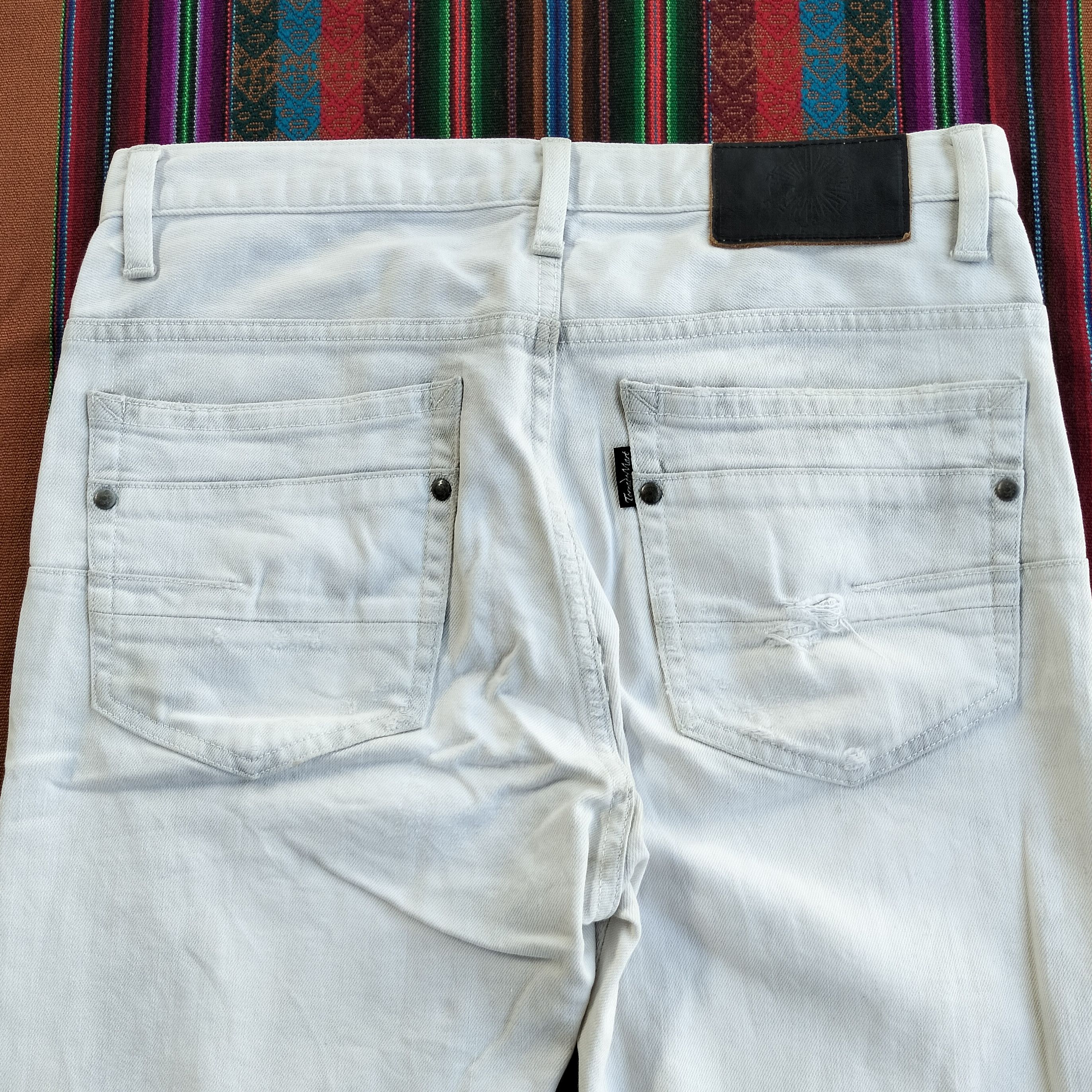 Tornado Mart Tornado Mart Japan ripped tapered denim Size US 30 / EU 46 - 13 Thumbnail