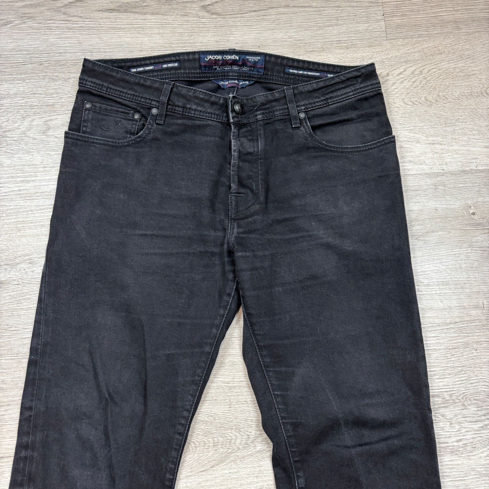 Jacob Cohen Jacob Cohen J620 Handmade Tailored Black Jeans Men's 36x31 Size US 36 / EU 52 - 2 Thumbnail