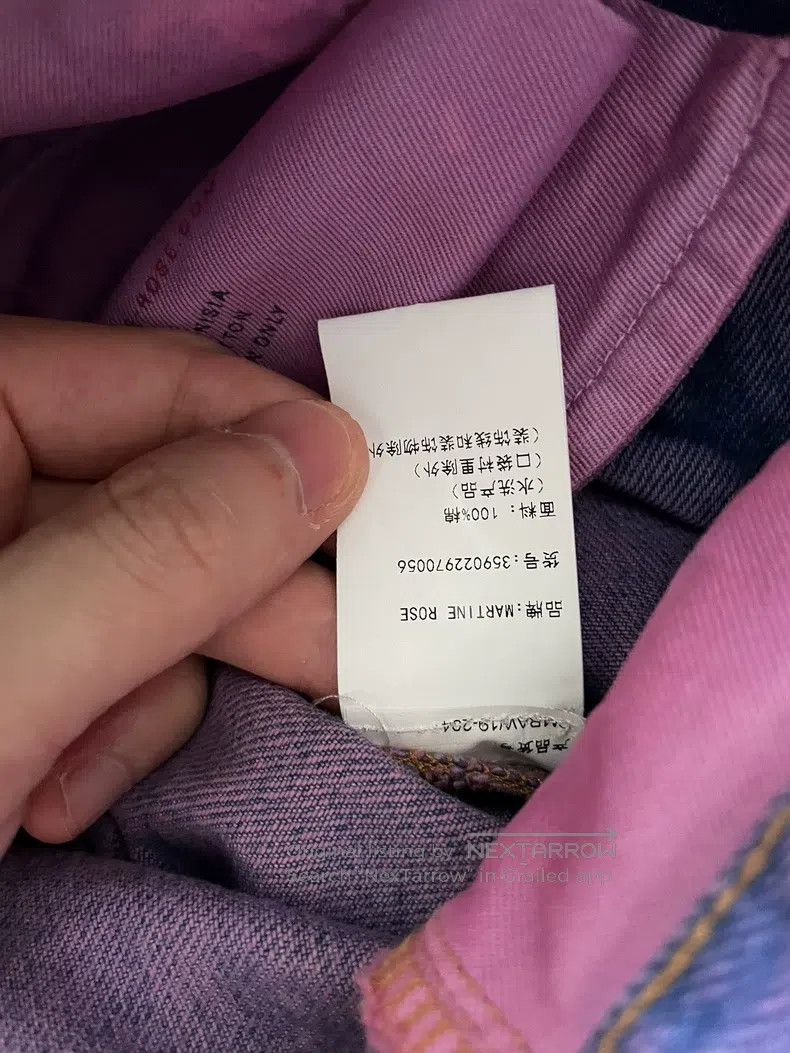 Martine Rose Martine Rose Size xs Pink-purple washed jeans Size US 29 - 8 Thumbnail