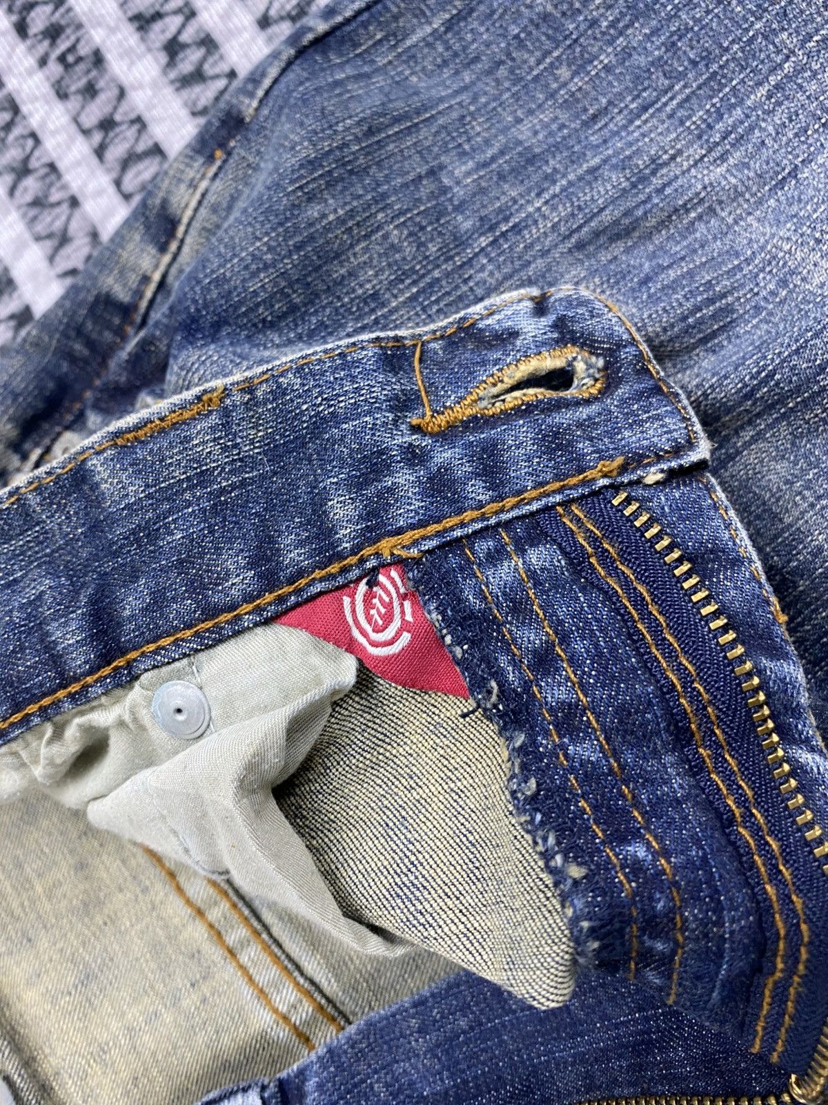 Element Vintage Element Skateboards Flared Denim Jeans Size US 33 - 16 Thumbnail