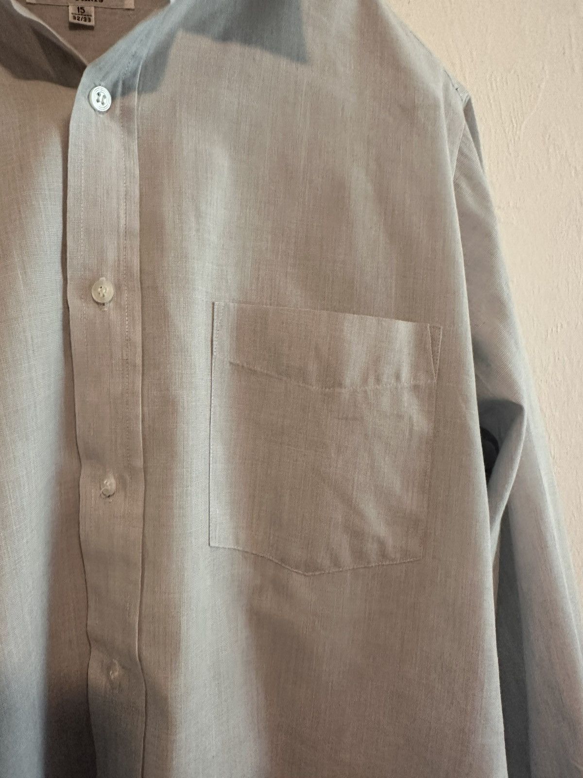 Lanvin Grey Button Down Shirt Sz 15