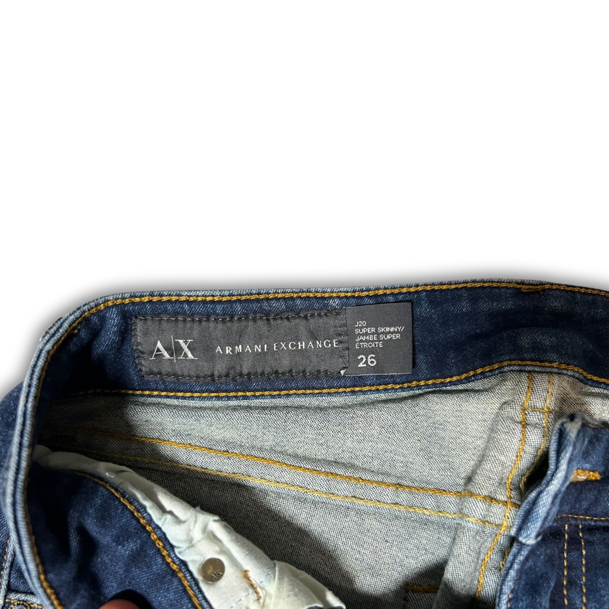 Armani Exchange Armani Exchange Womens Skinny Fit Denim Jeans Size 26 XXS Da Size 26" / US 2 / IT 38 - 5 Thumbnail