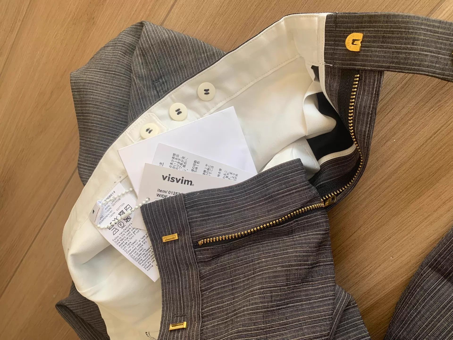 Visvim VISVIM SANTOME WIDE SLACKS Wool Linen Blend Striped 25AW Size US 34 / EU 50 - 5 Thumbnail