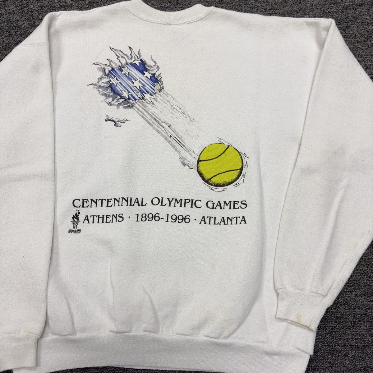Hanes × USA Olympics × Vintage Vintage Atlanta 1996 Olympics Tennis sweatshirt Size US XL / EU 56 / 4 - 3 Thumbnail