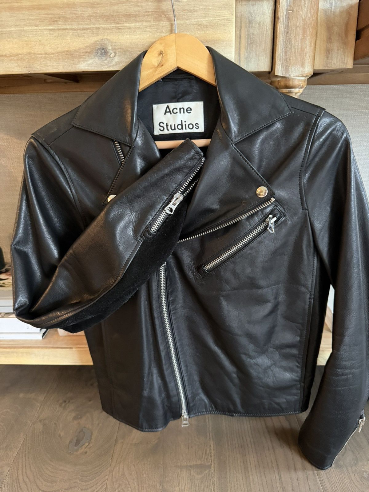 Acne Studios Leather and Suede Acne Studios Biker Jacket- Men’s Size 44 Size US S / EU 44-46 / 1 - 2 Thumbnail