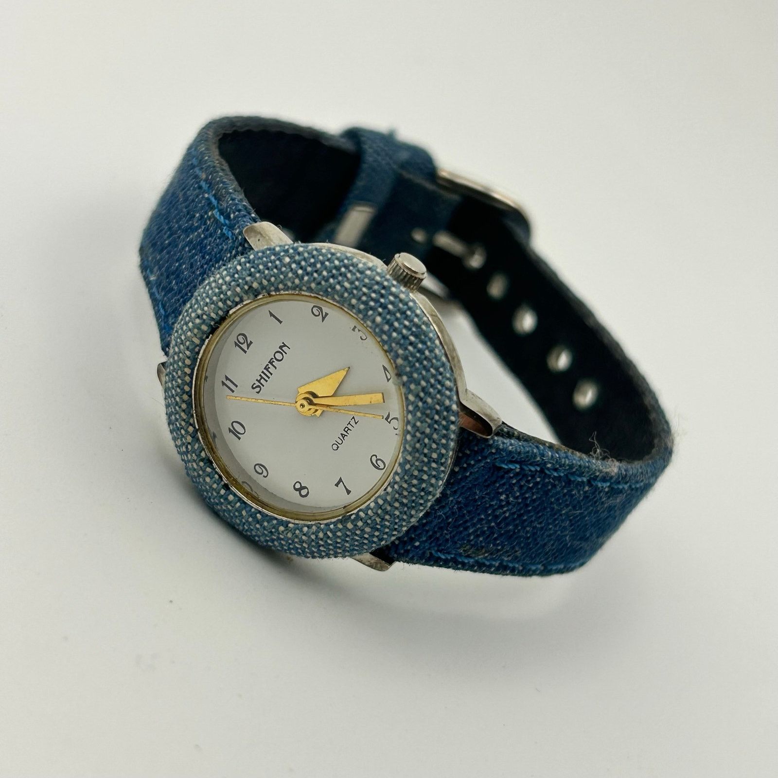 Other Shiffon Blue Denim Fabric Band and Case Cover Quartz Watch Size ONE SIZE - 4 Thumbnail