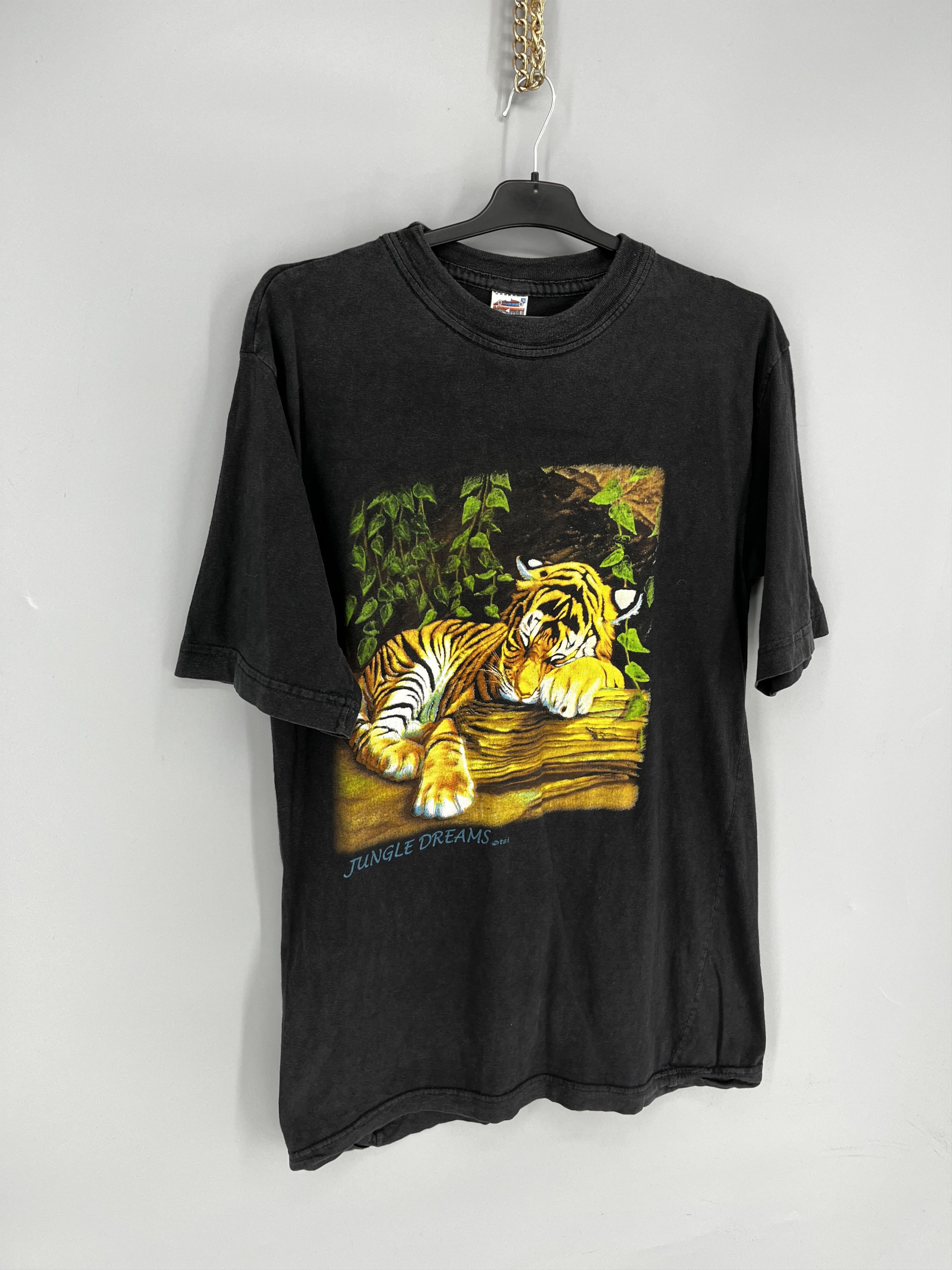 Other Vintage 90s Tiger Face Boxy Fit Tee JUNGLE DREAMS Dtsi Size US XL / EU 56 / 4 - 3 Thumbnail