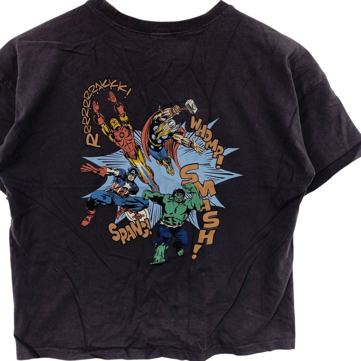 Marvel Comics MARVEL SUPER HEROES My Little Wonder Crop Tee Shirt Top Size S / US 4 / IT 40 - 7 Thumbnail
