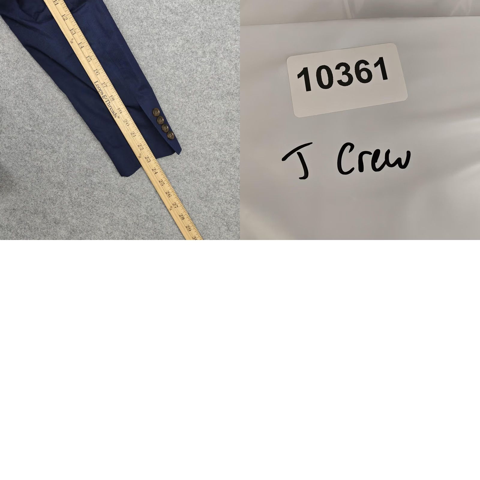 J.Crew J Crew Blazer Mens 38S Blue Cotton Ludlow Slim Two Button Suit Jacket Larusmiani Size 38R - 9 Thumbnail