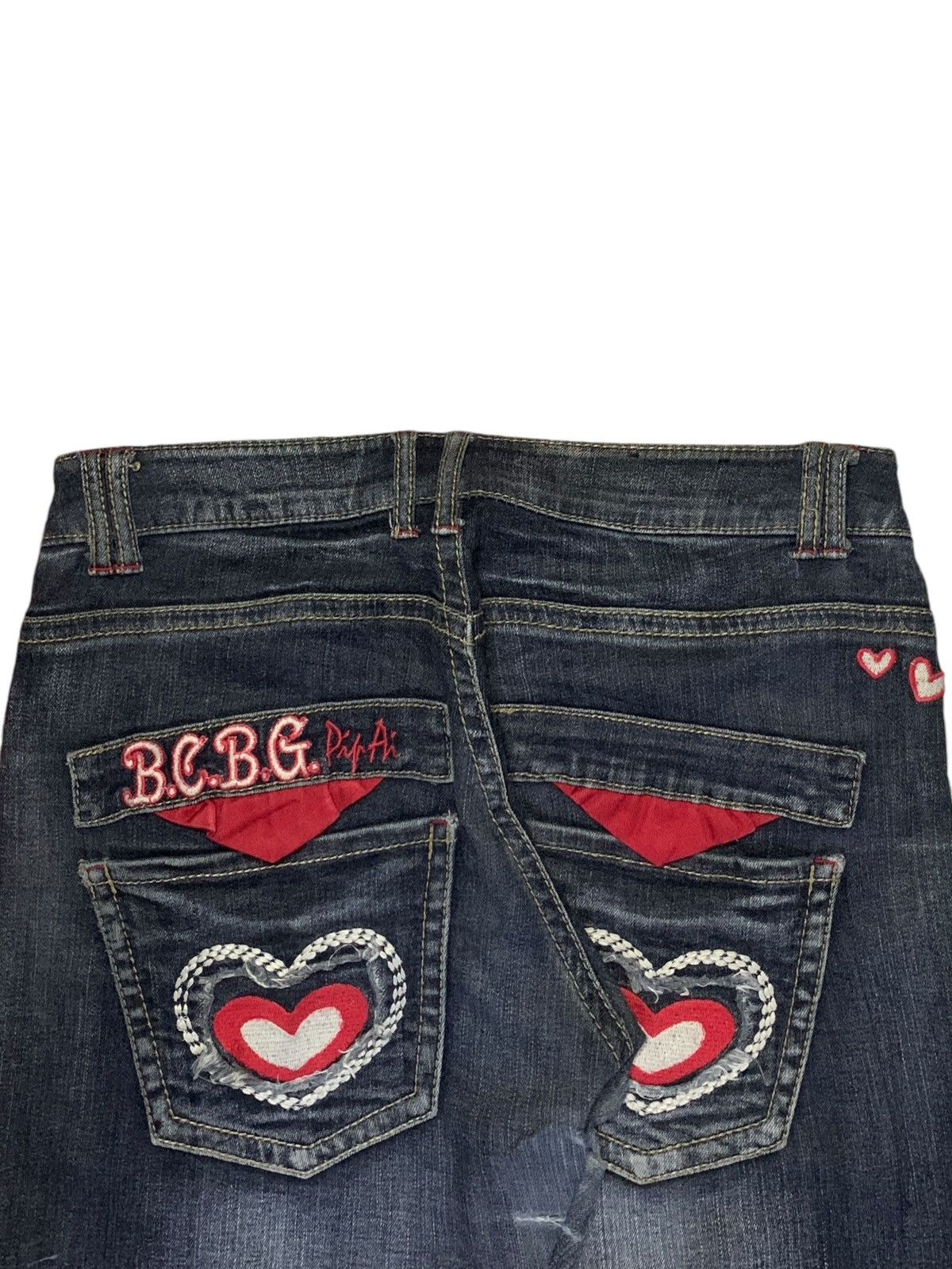 Japanese Brand Vintage Japanese Brand Faded Wash Embellished Jeans Size 31" - 9 Thumbnail