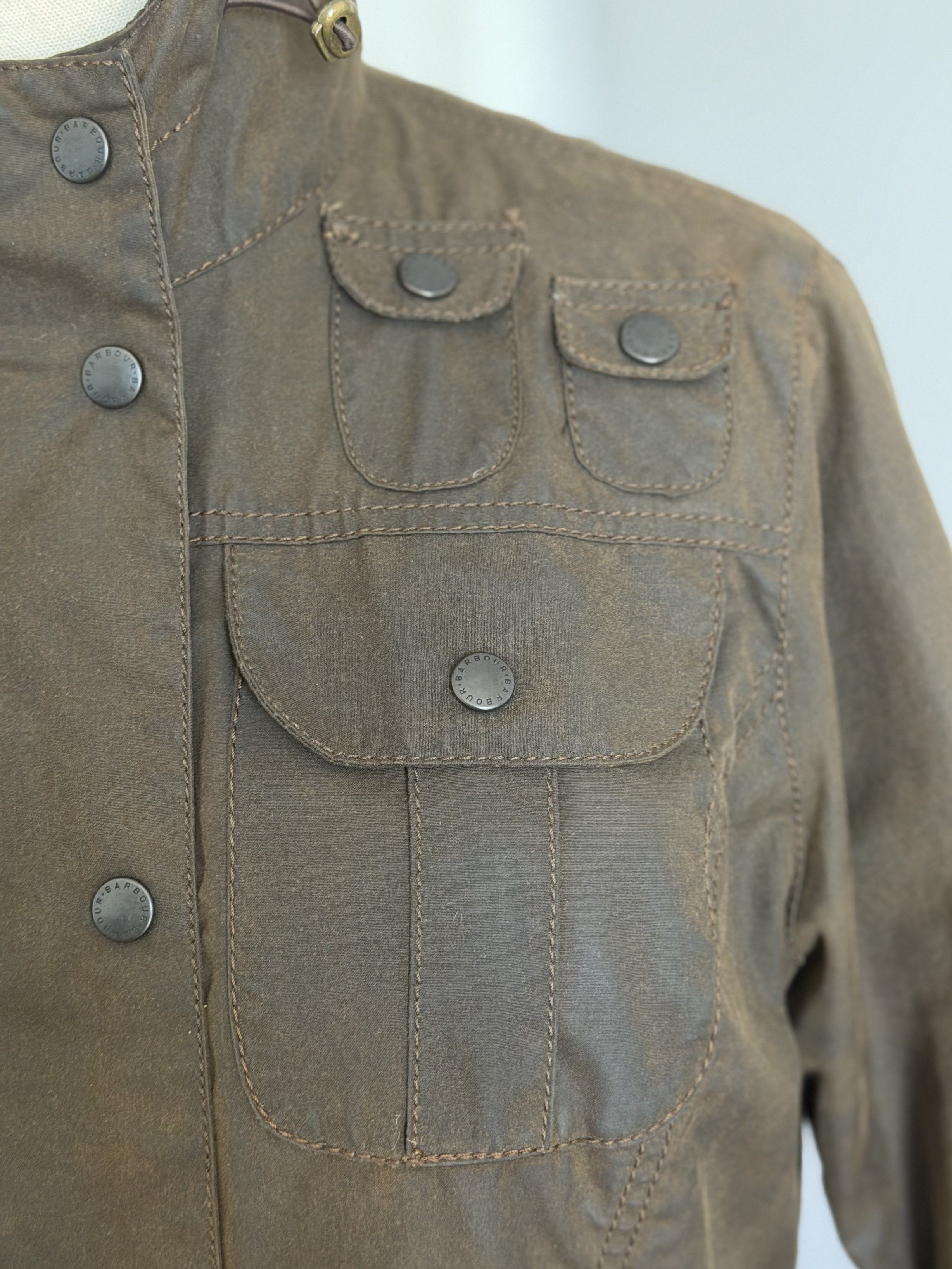 Barbour BARBOUR Winter Force Parka Hooded Jacket Brown Waxed Cotton Size M / US 6-8 / IT 42-44 - 3 Thumbnail
