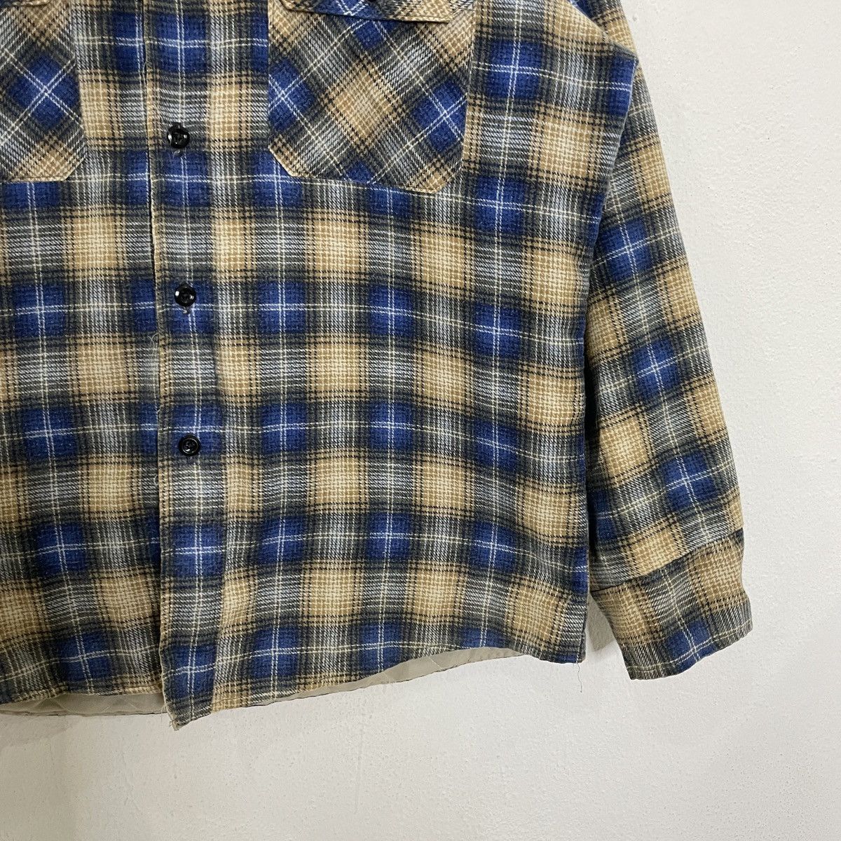 Sears Vintage 70s Sears Checkered Flannel Tee Size US XL / EU 56 / 4 - 2 Thumbnail